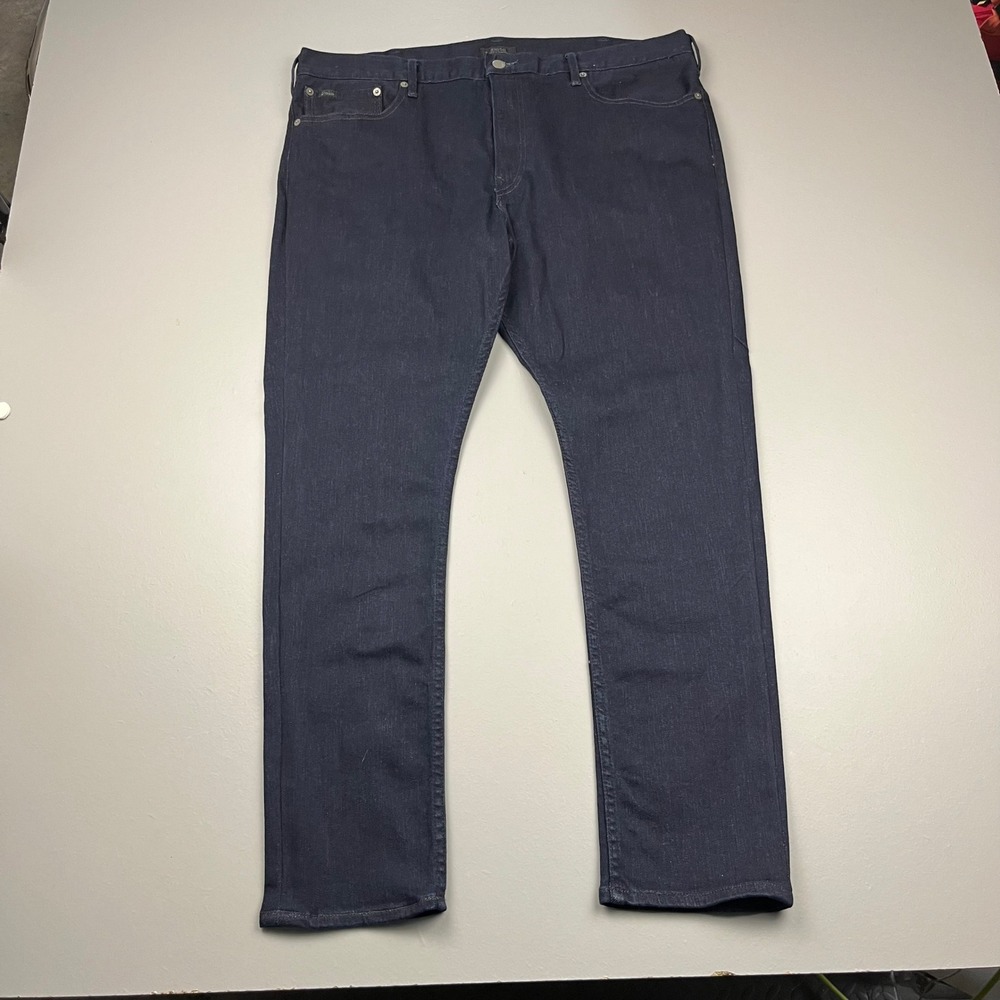 Polo Ralph Lauren Prospect Straight Jeans Mens 38x30 Navy Indigo Stretch Denim